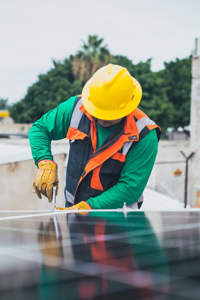 Maintenance Guy in Yellow Hard Hat